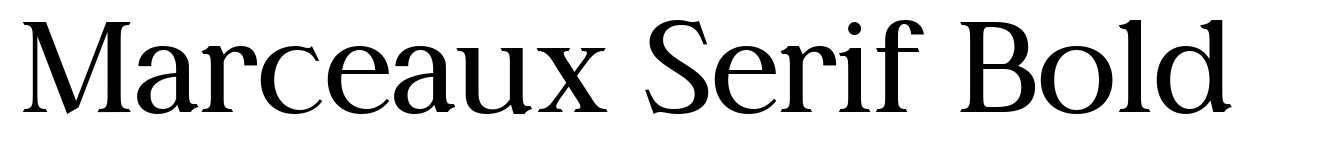 Marceaux Serif Bold
